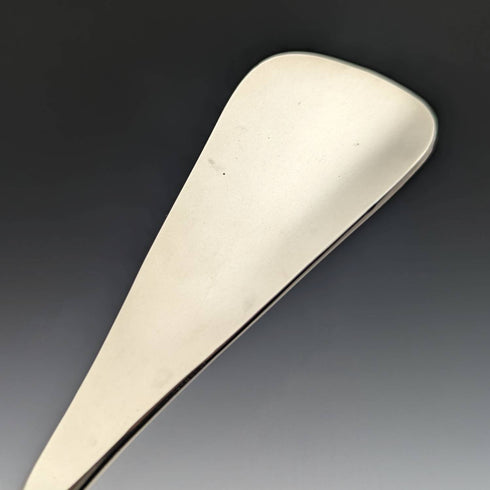 1913 British Antique Pure Silver Handle Shoehorn Button Hook Set ES Barnsley